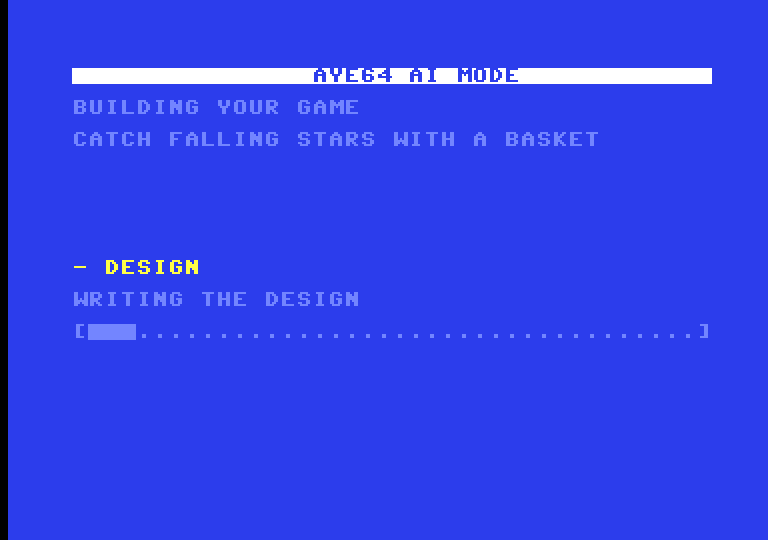 Build progress screen